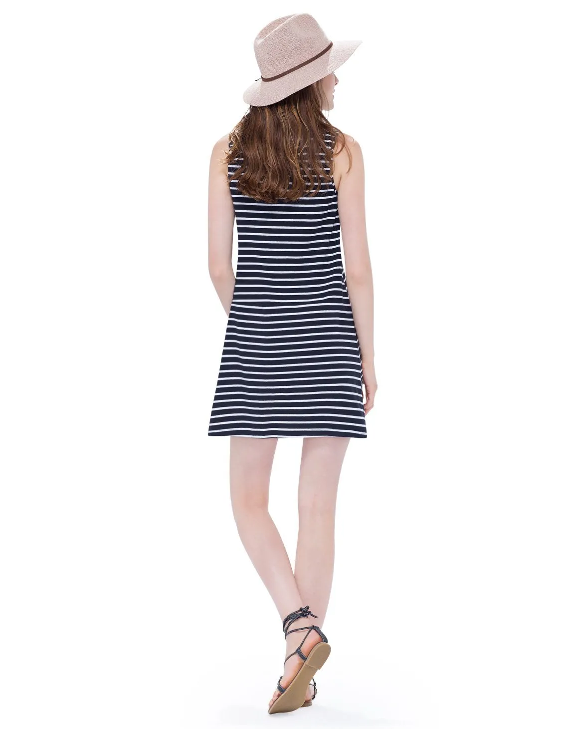 Alisapan Fashion Loose Comfy  V-neck Sleeveless T-shirt AS01018